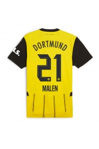 Borussia Dortmund Donyell Malen #21 Voetbaltruitje Thuis tenue 2024-25 Korte Mouw